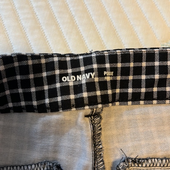 👖 SOLD 👖 Old Navy Woman’s Pixie Ankle Hounds Tooth Size 2 Pant - Picture 4 of 6